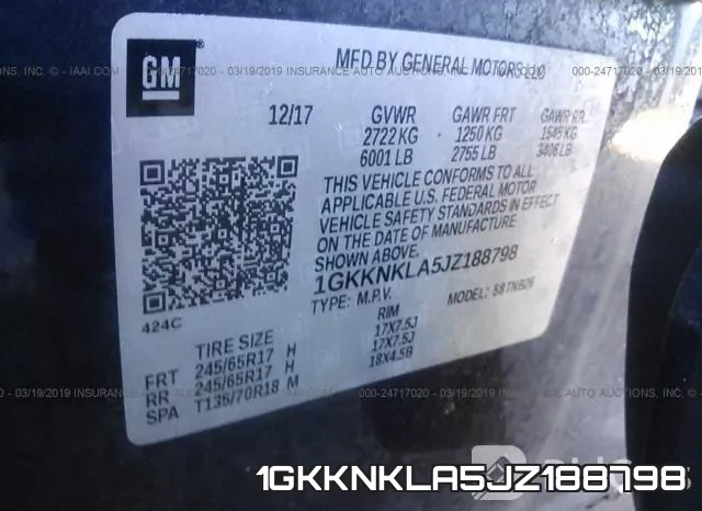 1GKKNKLA5JZ188798 фото 10