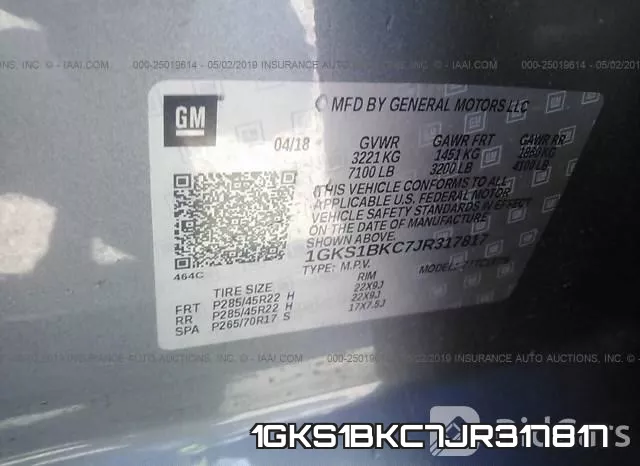 1GKS1BKC7JR317817 фото 10