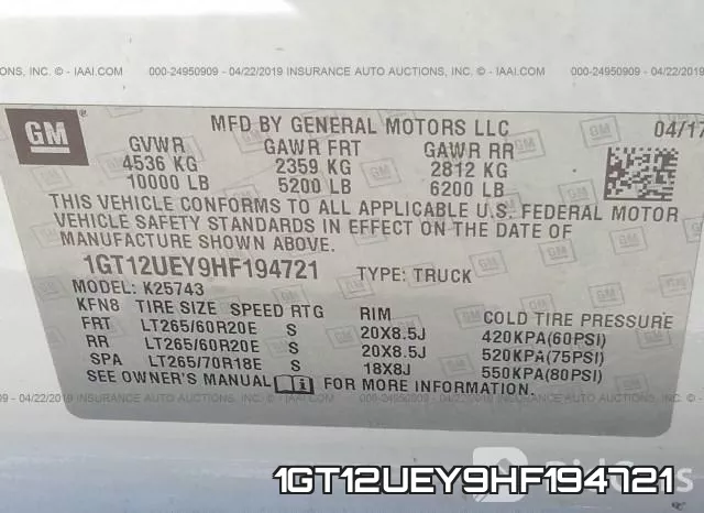 1GT12UEY9HF194721 фото 10