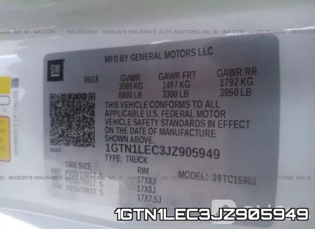 1GTN1LEC3JZ905949 фото 10