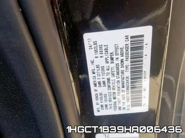 1HGCT1B39HA006436 фото 2