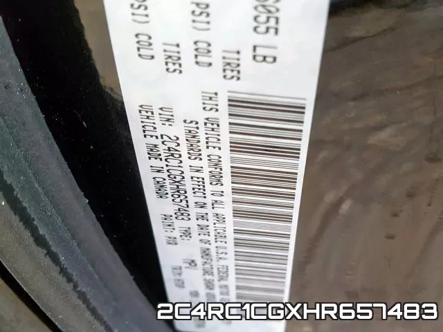 2C4RC1CGXHR657483 фото 2