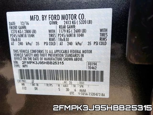 2FMPK3J95HBB25315 фото 2