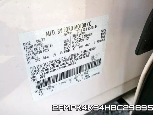 2FMPK4K94HBC29895 фото 2