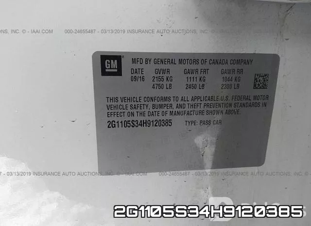 2G1105S34H9120385 фото 10
