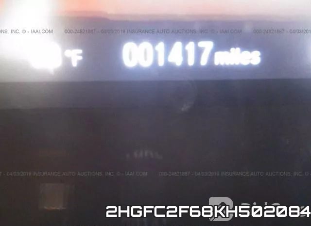 2HGFC2F68KH502084 фото 8