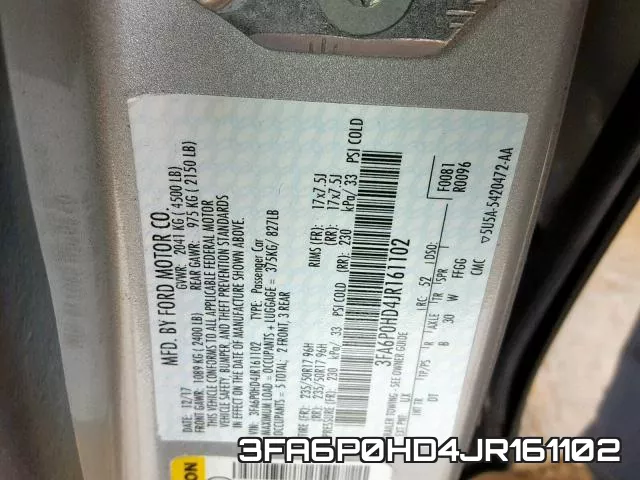 3FA6P0HD4JR161102 фото 2