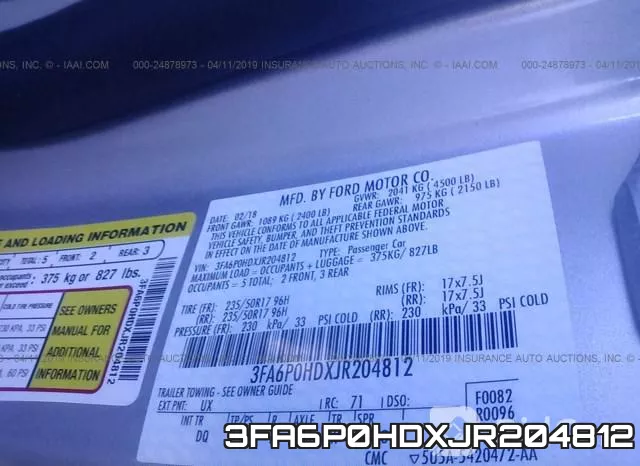 3FA6P0HDXJR204812 фото 10