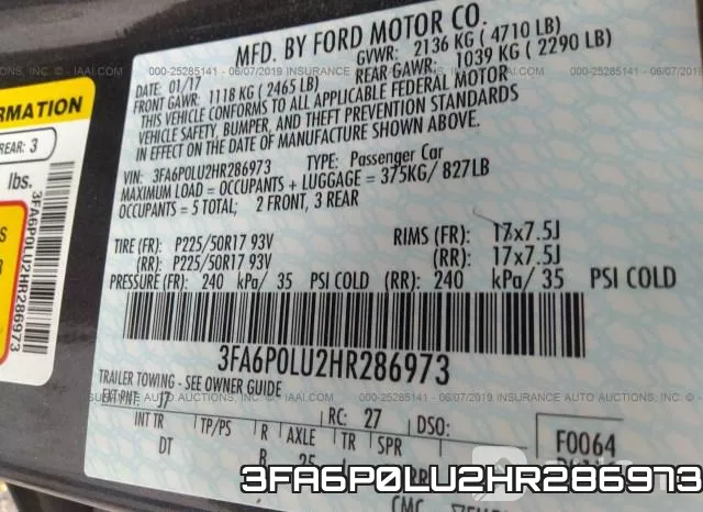 3FA6P0LU2HR286973 фото 10