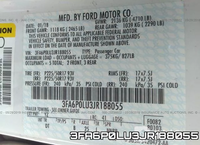 3FA6P0LU3JR188055 фото 10