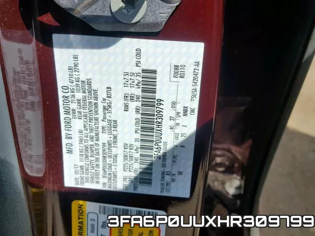 3FA6P0UUXHR309799 фото 2