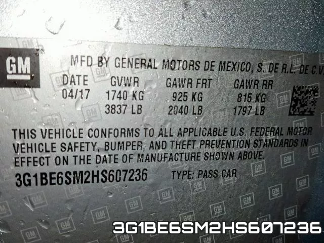 3G1BE6SM2HS607236 фото 2