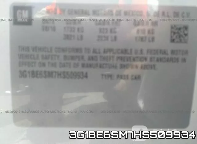 3G1BE6SM7HS509934 фото 10