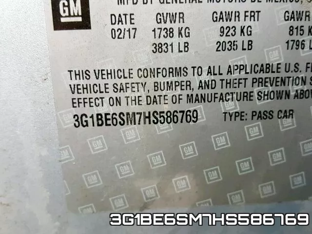 3G1BE6SM7HS586769 фото 2