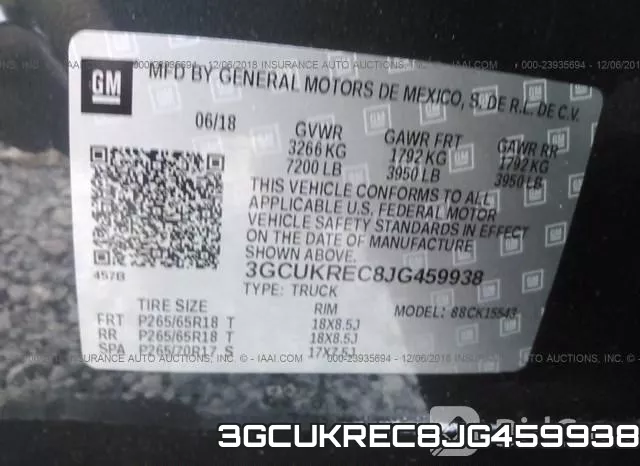 3GCUKREC8JG459938 фото 10