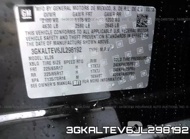 3GKALTEV6JL298192 фото 10