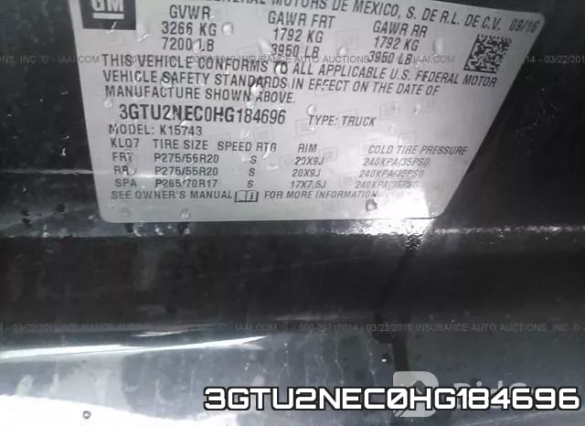 3GTU2NEC0HG184696 фото 10