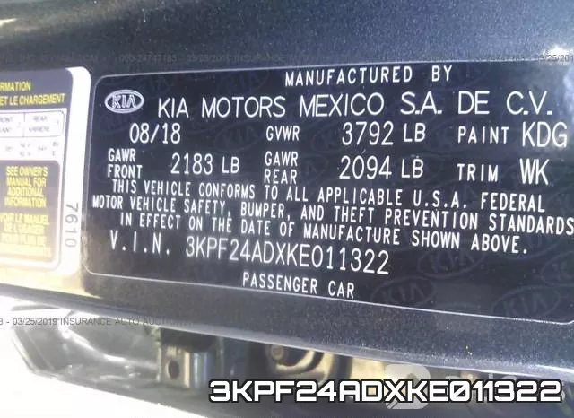 3KPF24ADXKE011322 фото 10