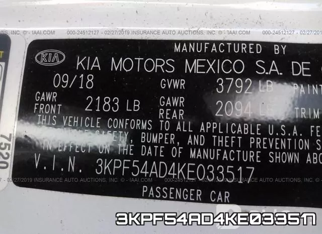 3KPF54AD4KE033517 фото 10
