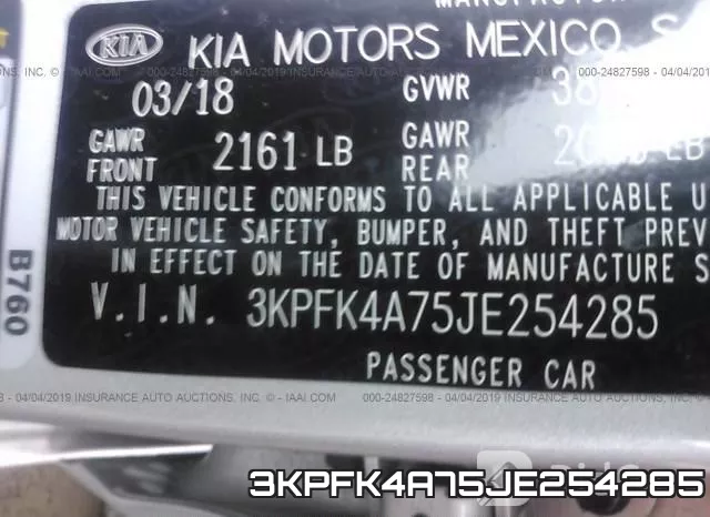 3KPFK4A75JE254285 фото 10