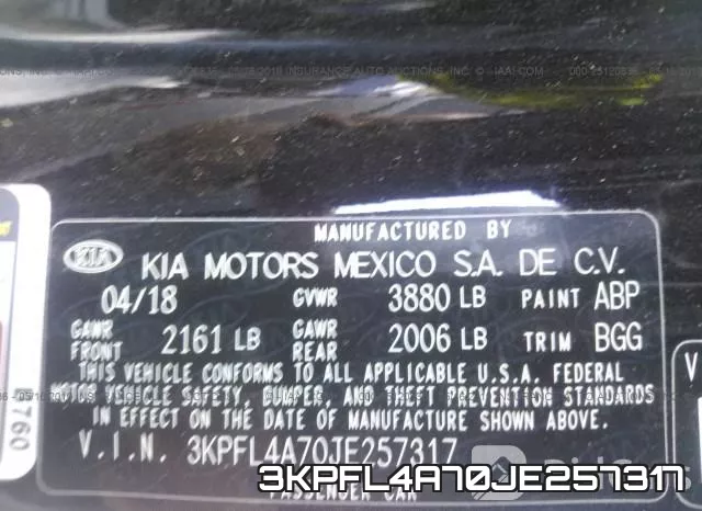3KPFL4A70JE257317 фото 10