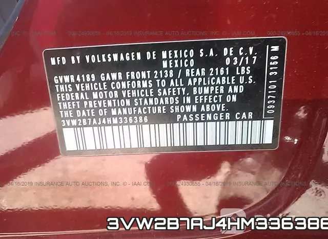 3VW2B7AJ4HM336386 фото 10