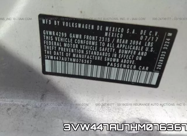 3VW447AU7HM076367 фото 10