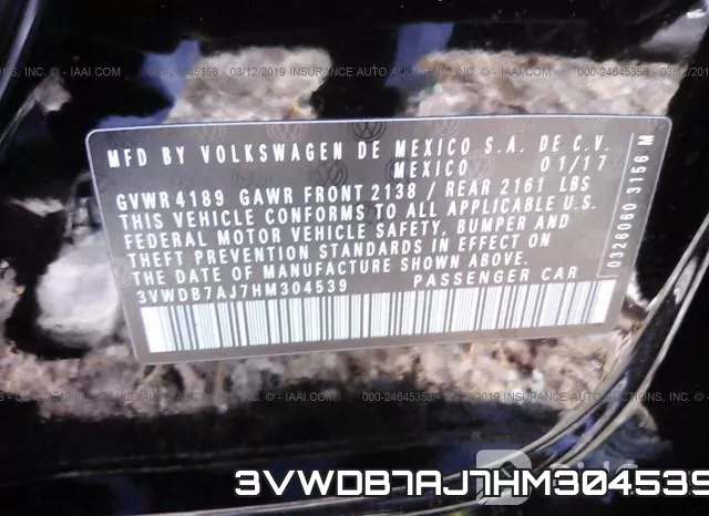 3VWDB7AJ7HM304539 фото 10