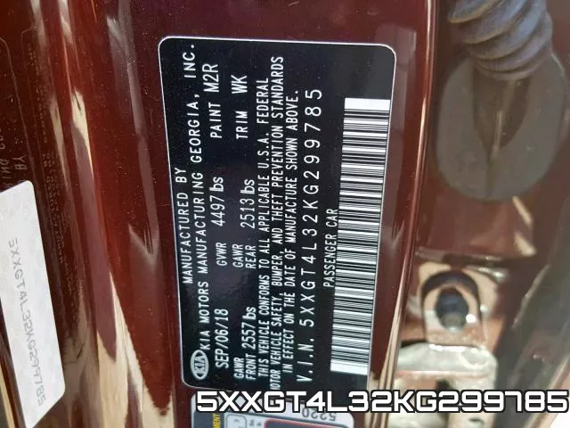 5XXGT4L32KG299785 фото 2