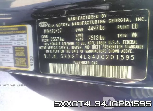 5XXGT4L34JG201595 фото 10