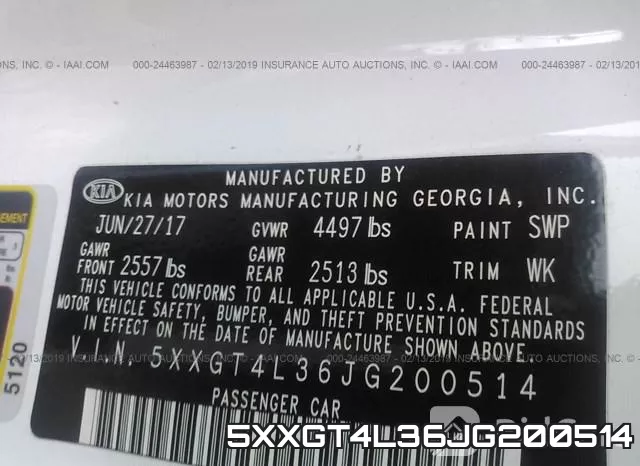 5XXGT4L36JG200514 фото 10