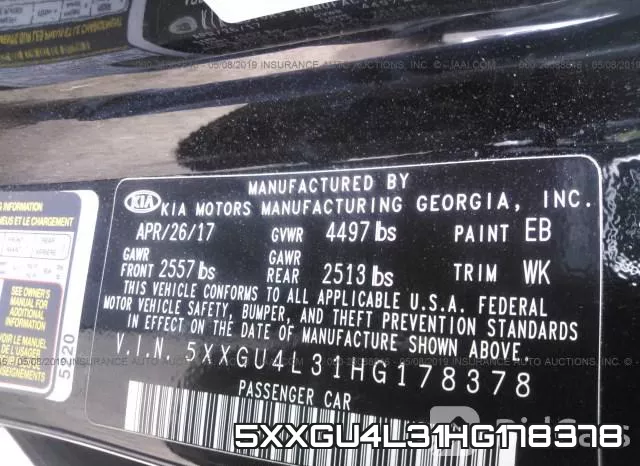 5XXGU4L31HG178378 фото 10