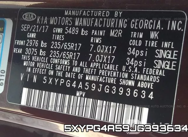 5XYPG4A59JG393634 фото 10