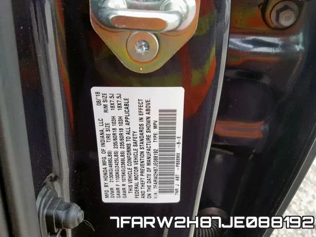 7FARW2H87JE088192 фото 2
