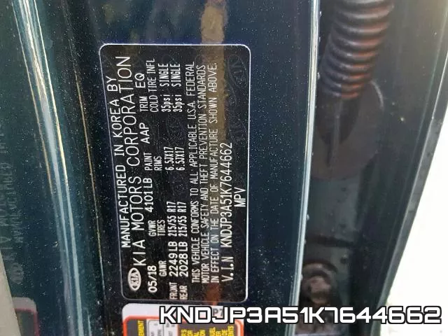 KNDJP3A51K7644662 фото 2