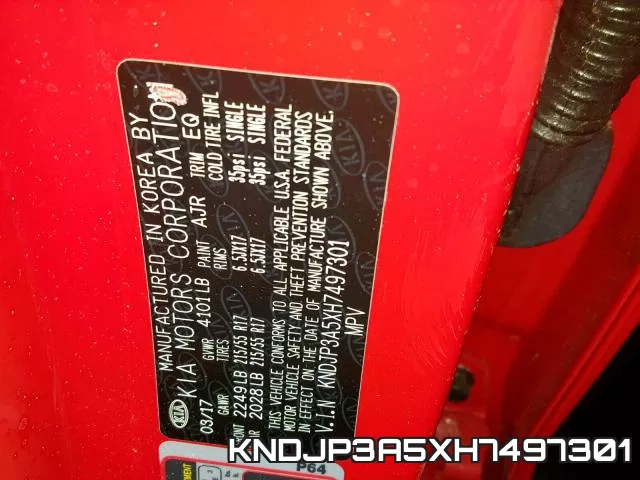 KNDJP3A5XH7497301 фото 2