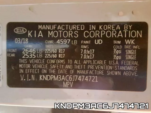 KNDPM3AC6J7474721 фото 2