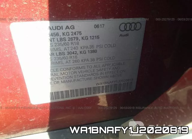 WA1BNAFY1J2020819 фото 10