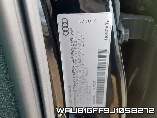 WAUB1GFF9J1058272 фото 2