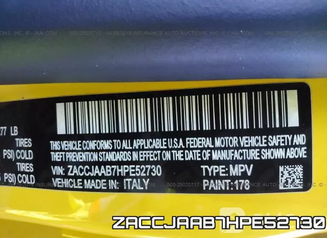 ZACCJAAB7HPE52730 фото 10