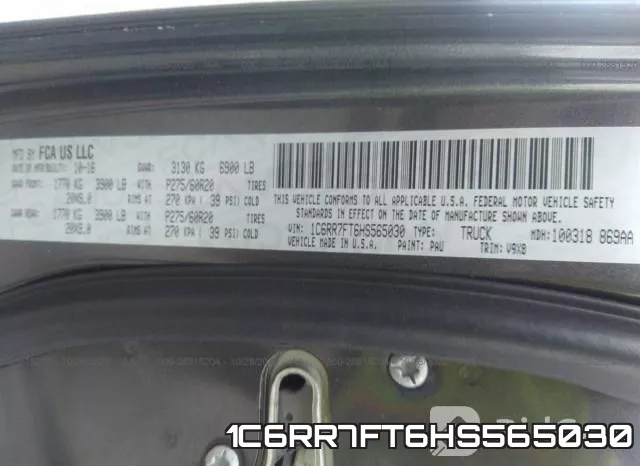 1C6RR7FT6HS565030 фото 10