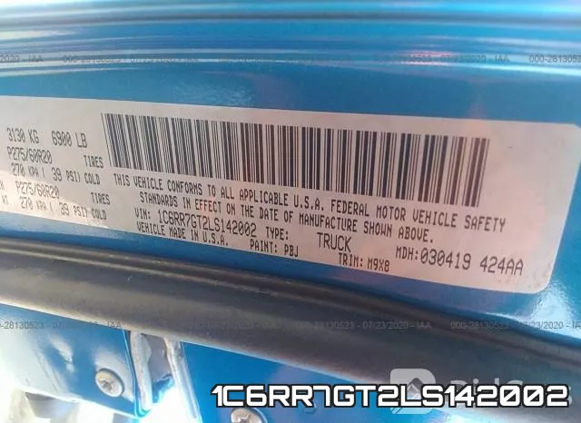 1C6RR7GT2LS142002 фото 10