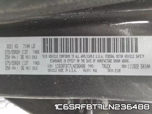 1C6SRFBT7LN236488 фото 2