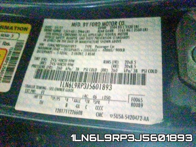 1LN6L9RP3J5601893 фото 2