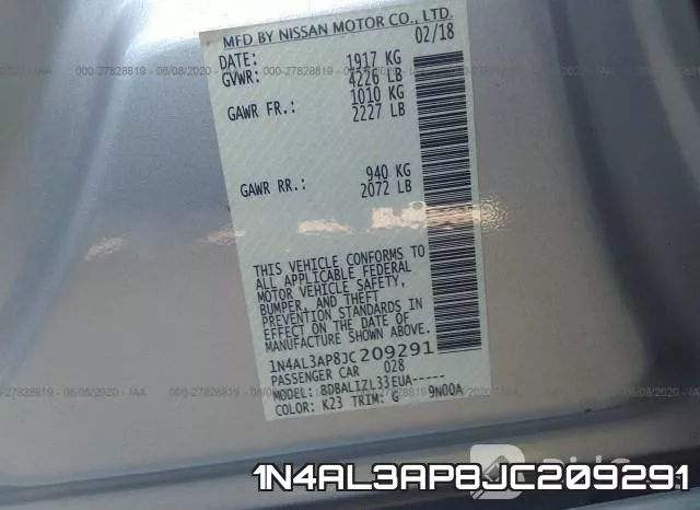 1N4AL3AP8JC209291 фото 9