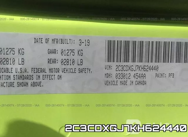2C3CDXGJ7KH624440 фото 10