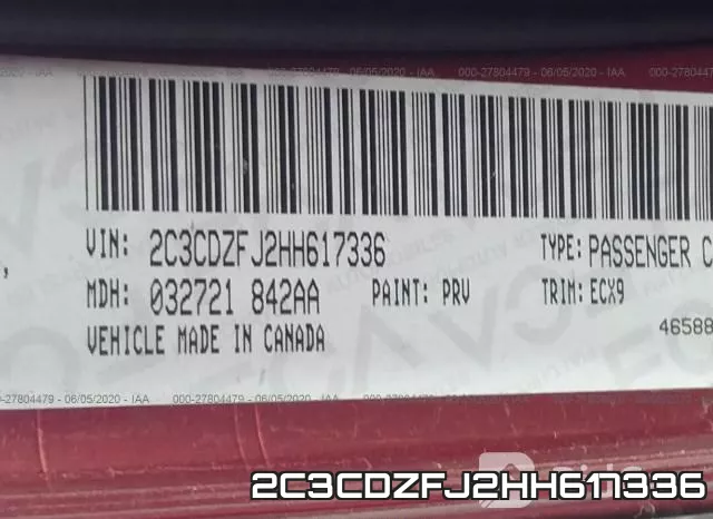 2C3CDZFJ2HH617336 фото 8