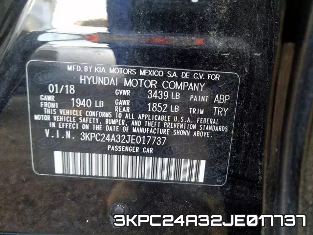 3KPC24A32JE017737 фото 2