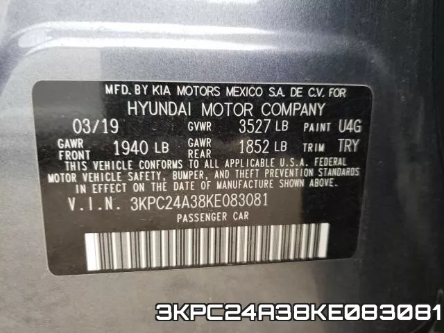 3KPC24A38KE083081 фото 2