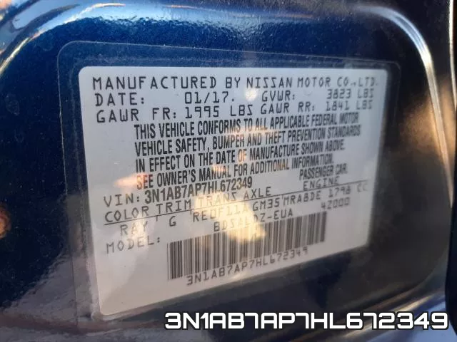 3N1AB7AP7HL672349 фото 2